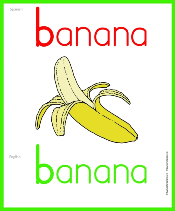 Picture Card Banana