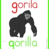 Picture card gorilla